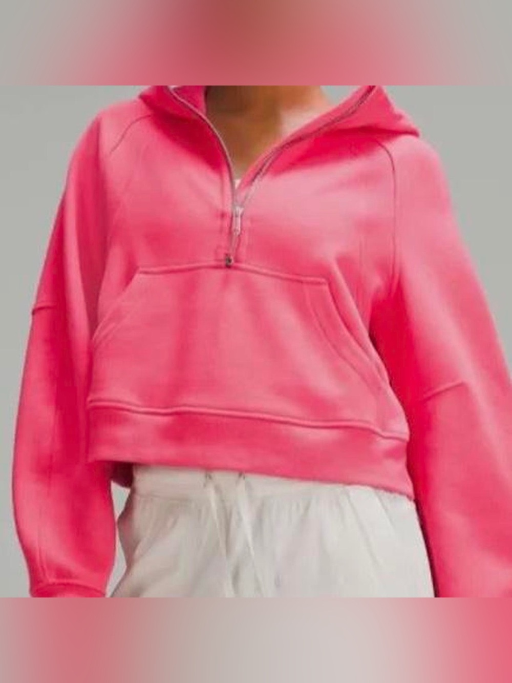 Lululemon Cropped Scuba Half Zip